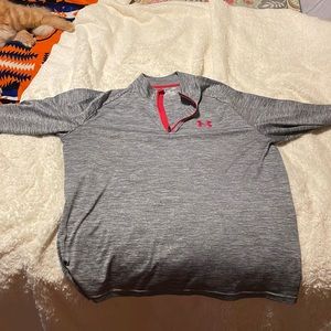 Under Armor long sleeve v neck zip up